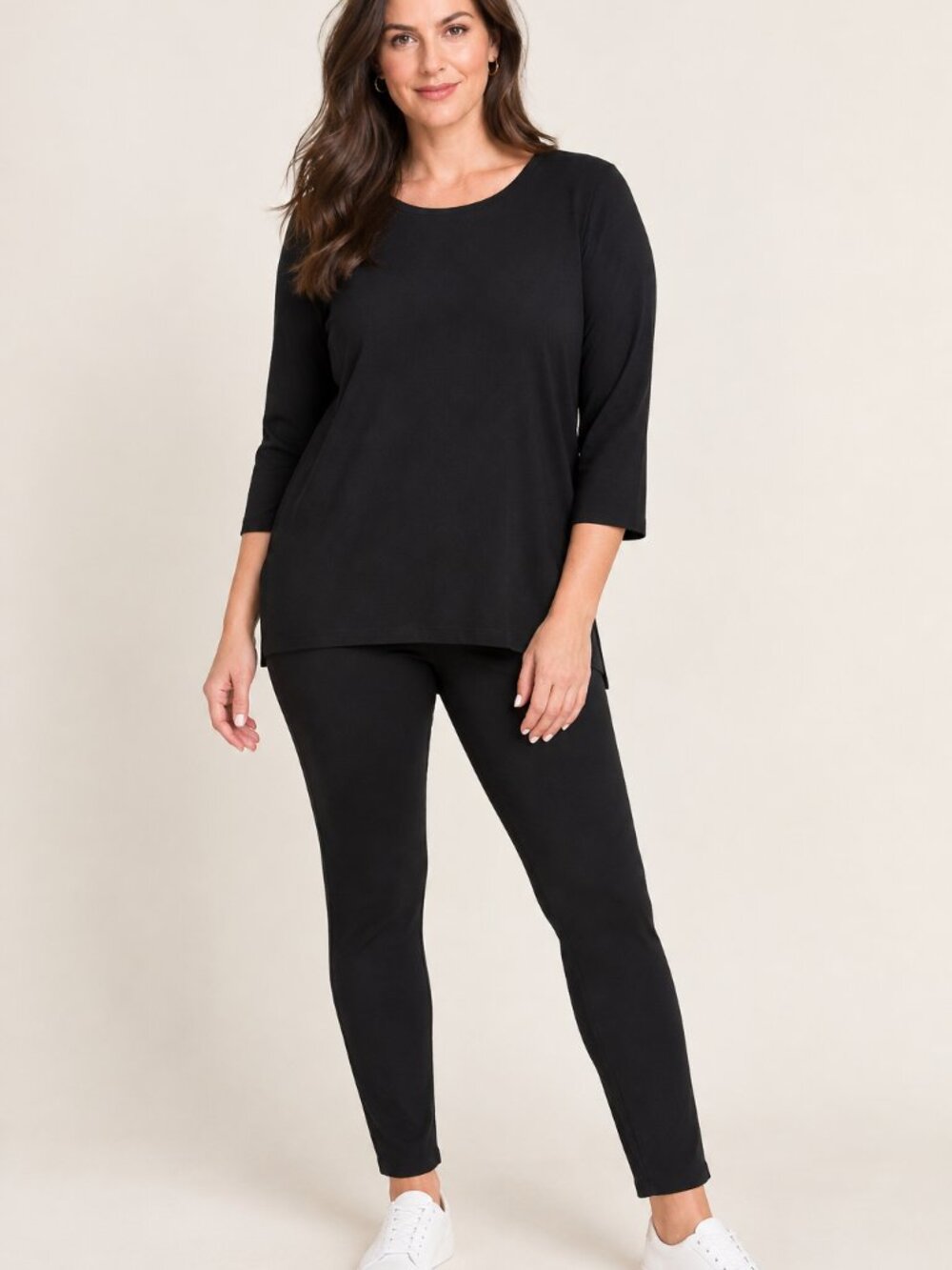 Eileen Fisher Black Pull-On Stretch Leggings Size 1X